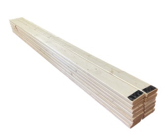 Replacement Bed Frame Slat Pack King Size 3 5/8" spacing 14 Slats