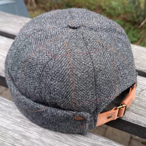 Docker Hut aus Italienischem Wollstoff | Unisex| Vintage-Look | Gefüttert mit Baumwollköper