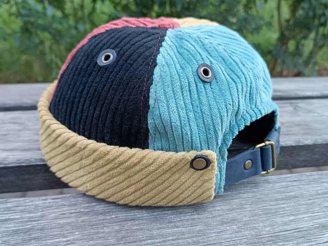 Docker Cap Pattern Printable Vintage Style Brimless Docker Cap With Patchwork Design - Etsy