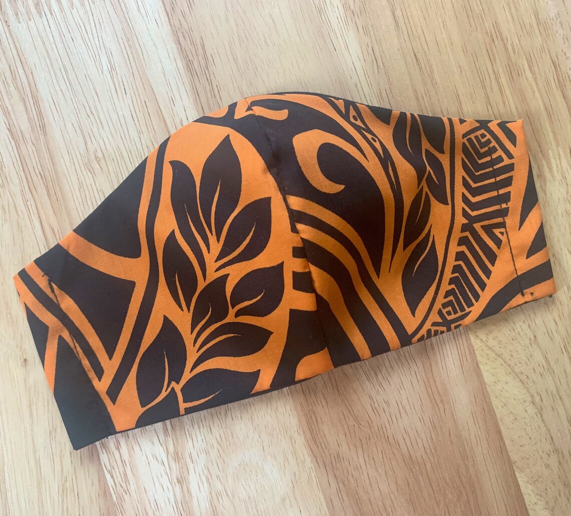 Handmade Hawaiian Print Face Masks Etsy