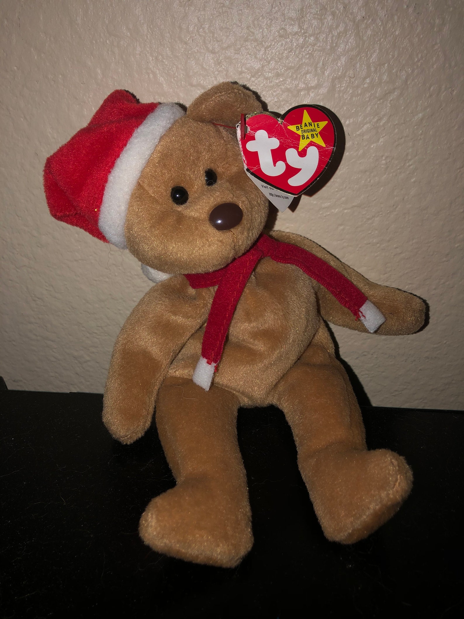 Extremely Rare 1997 Holiday Teddy Bear Ty Beanie Baby 1996 4200 W