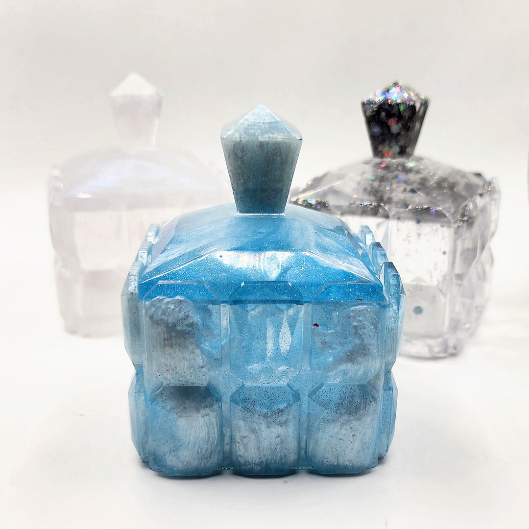 Unique Diamonds Box Gorgeous Diamond Shaped Jewelry Boxes - Handcrafted Resin Art for ...