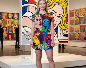 pop art party dress Pop Art Emoji Dress