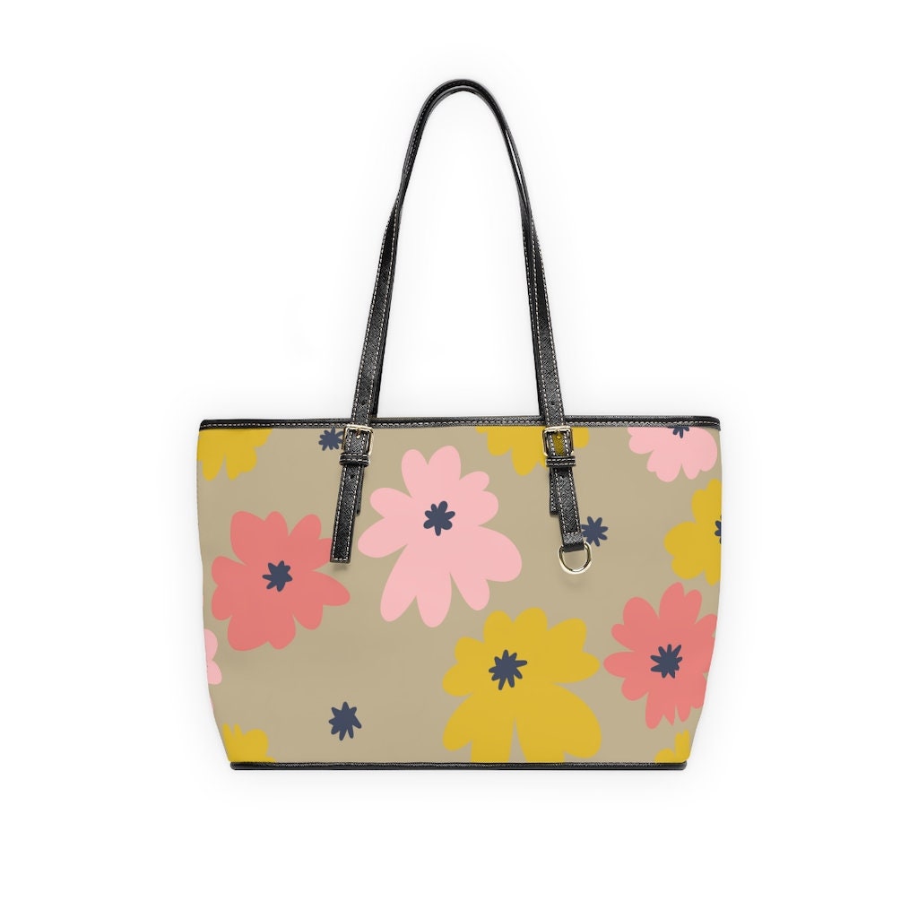 Retro Floral Print Shoulder Bag for Women or Teens Funky