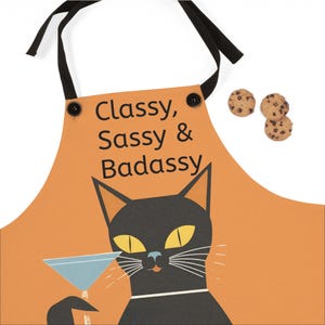 Funny Kitchen Apron: Classy Sassy Badassy Chef Apron
