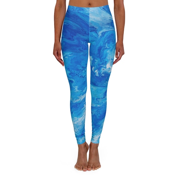 Women's Spandex Leggings Yoga Workout Gift Gym Leggings Blue Tie Dye  Exercise Pants Run & Walk Legging Yoga Pants Sports Wear Gift for Her -   Canada