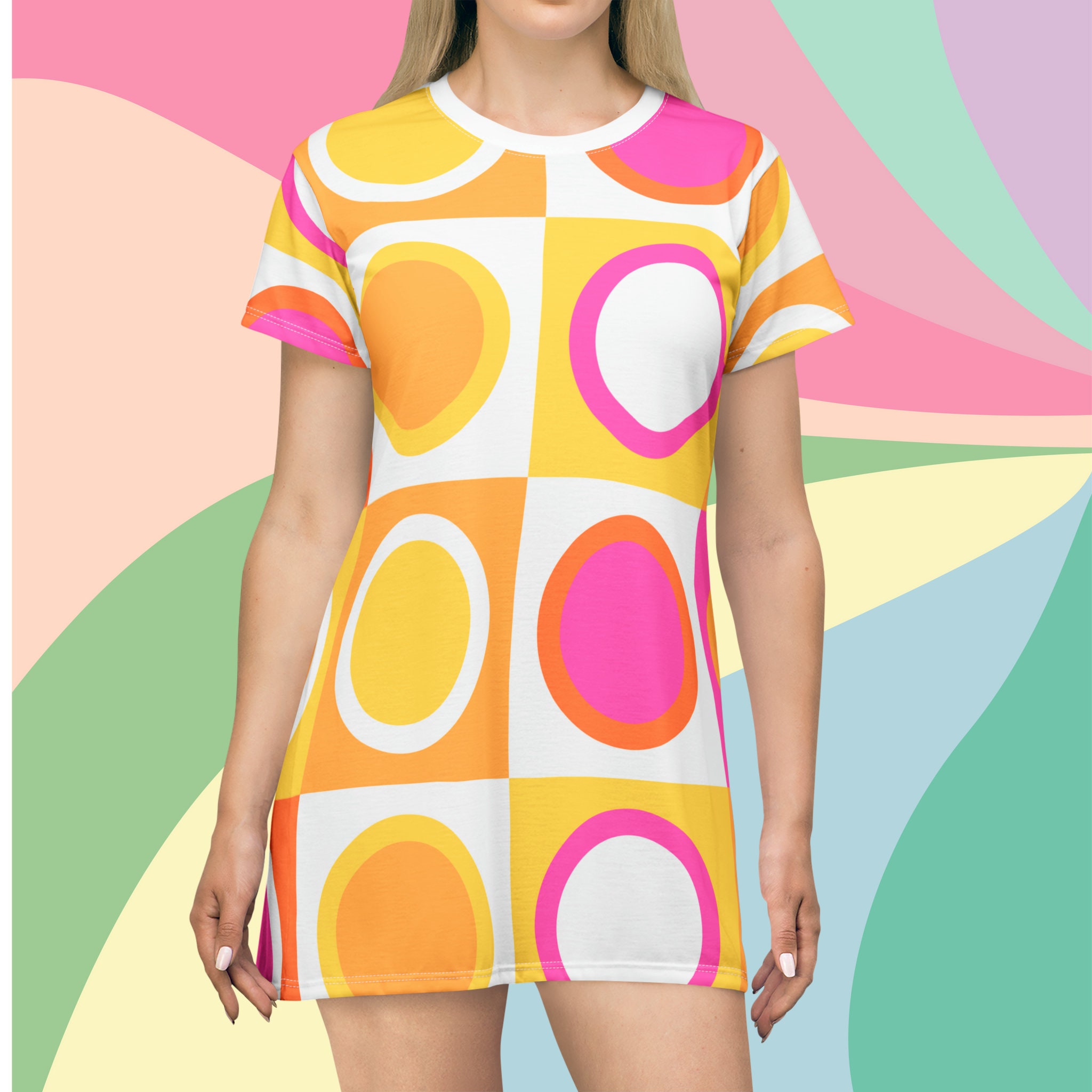 strapless open back dress Cakeworthy Paul Frank Red Retro Julius Mini Dress – Unique Vintage main image 1