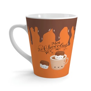 mug for hot chocolate gift idea for her retro themed hot cocoa Latte Mug funny cocoa lovers gift idea cocoa cup gift for her gift for kids