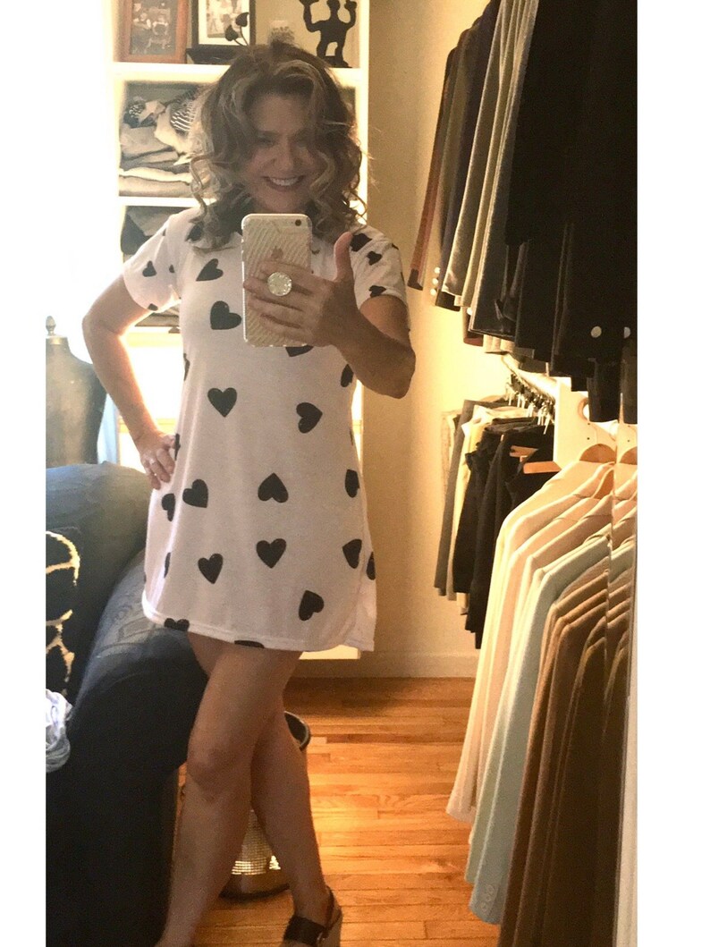 fun coffee cup all Over patterned Print T-Shirt Dress You/'ll love this cool retro vibe mini brightly colored mini cute coffee cup design
