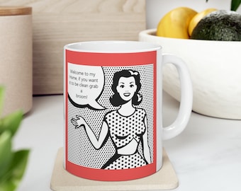 Retro 50s Mom Mug: Funny Vintage Coffee Cup Gift