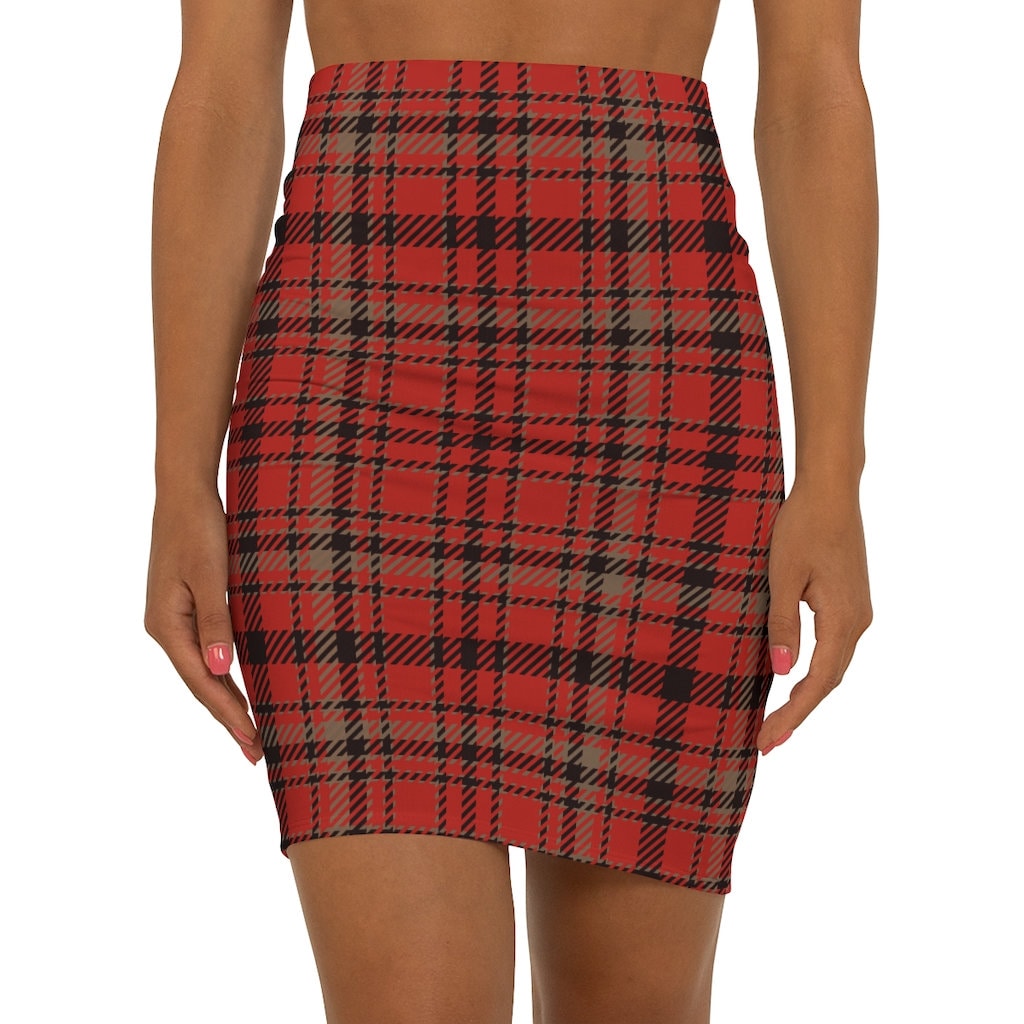Red and Black Plaid Mini Skirt Winter Season Plaid Mini Skirt for Women or Teens Holiday Season Plaid Mini Skirt Gift Idea for Christmas Etsy