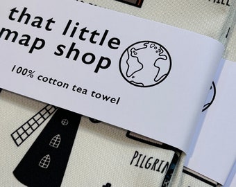 Tea towel - Reigate tea towel - Tea towel of Reigate - gift idea - Out and About in Reigate - kitchen items