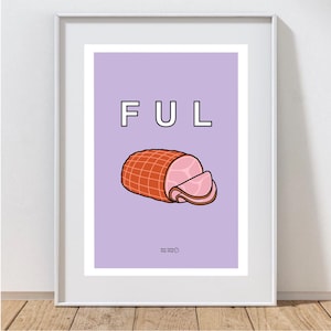 Fulham Kunstdruck - Lage Poster - Fulham London - Wandkunst - Home Decor