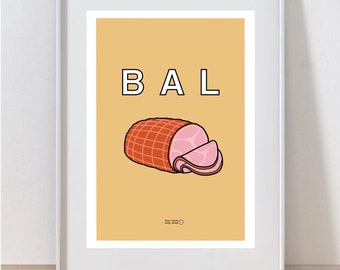 Balham London Art Print: Fun Wall Art Home Decor