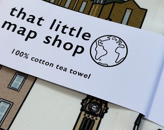 Tea towel - Surbiton tea towel - Tea towel of Surbiton - Out and About in Surbiton - London - gift idea - kitchen items