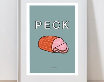 Peckham Ham Art Print: South London Wall Art Home Decor