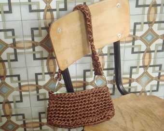 Ribbon baguette bag, bow accessory, crochet handmade, coquette core, metallic ring details, zipper embroidered