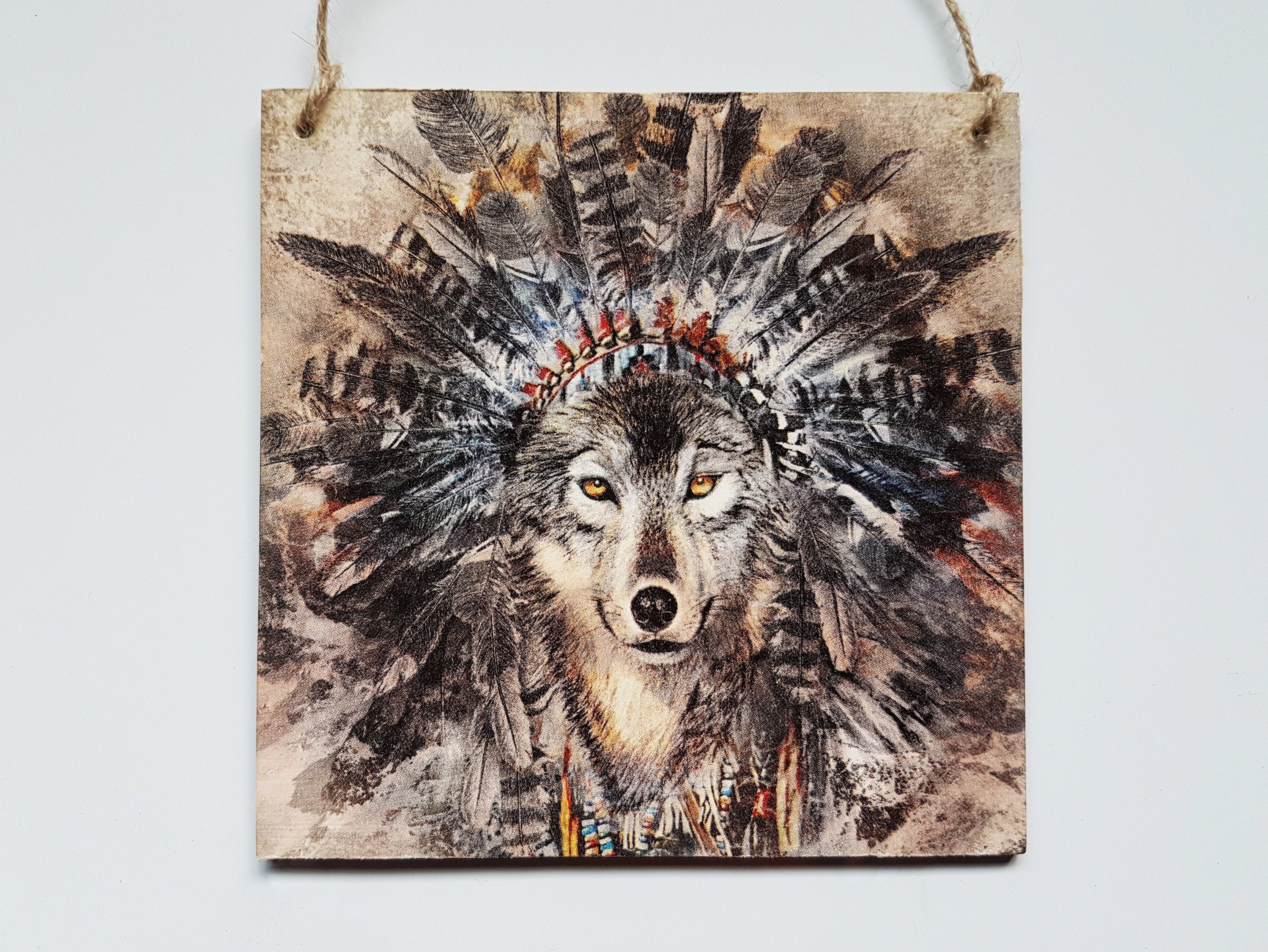 native american wolf tribal