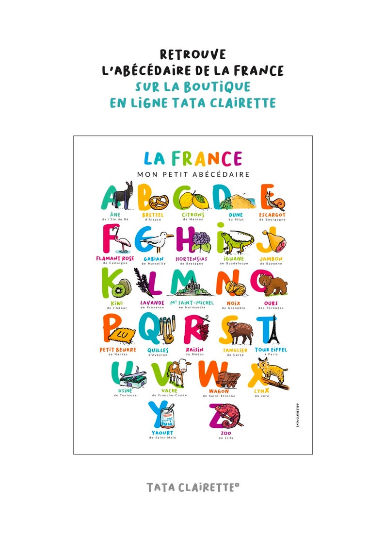 LA FRANCE, mes petites cartes alphabet image 5