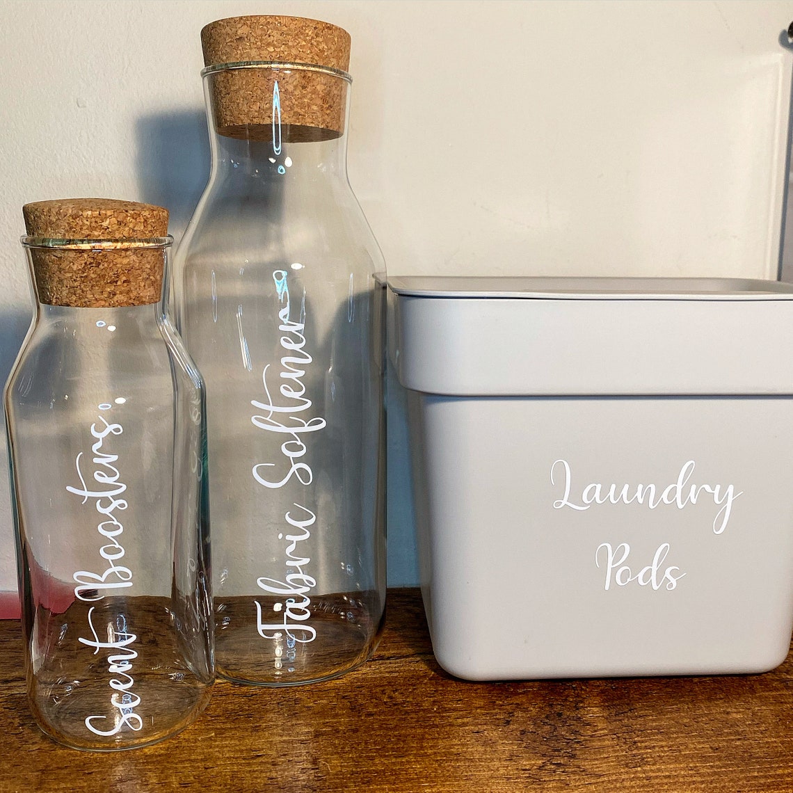 Laundry Pods Fabric Softener Scent Booster glass bottle with Etsy
