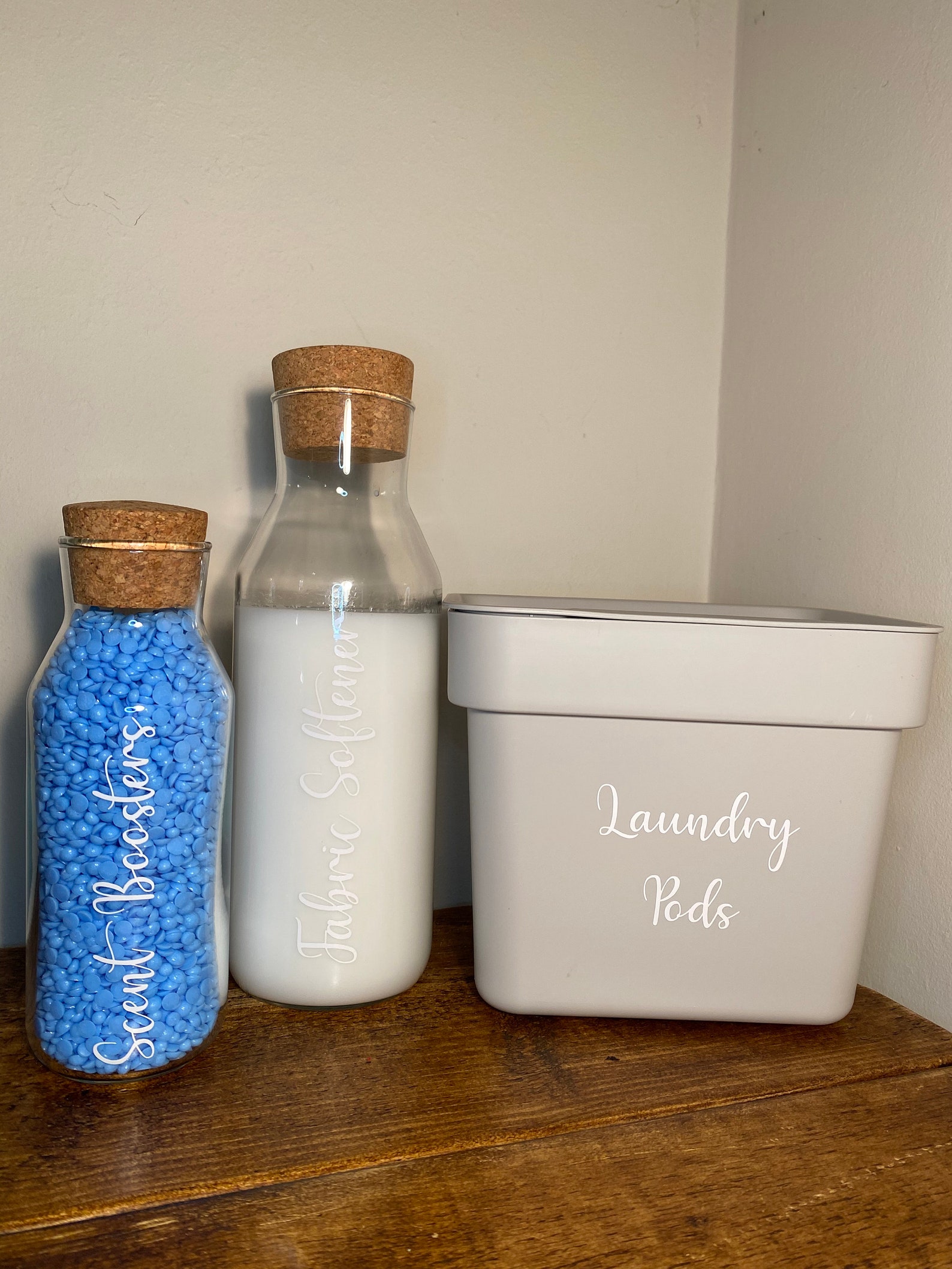 Laundry Pods Fabric Softener Scent Booster glass bottle with Etsy