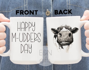 Happy Mudders Day Cow Mug, Mother's Day Gift, Mothers Day Gift, Gift for Mom, Funny Gift for Mom, Cow Gift, Cow Mug, Mudders Day, Mom Gift