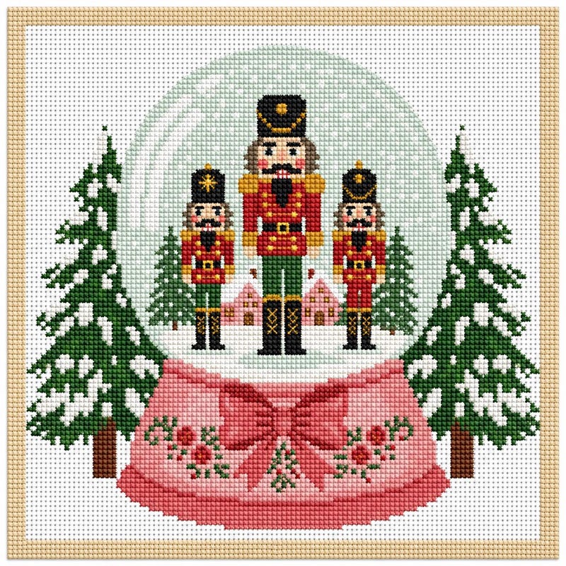 Snow Princess Design Snow Globe Needlepoint - Etsy