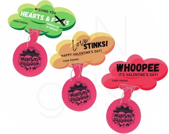 Valentine Whoopee Cushion Tags,Valentines day digital, School Valentines, Whoopee Cushion Valentines, Kids Valentines, Whoopee Cushion
