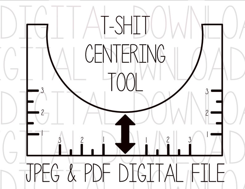 Download T-Shirt Centering Tool T-Shirt Alignment Tool Alignment | Etsy