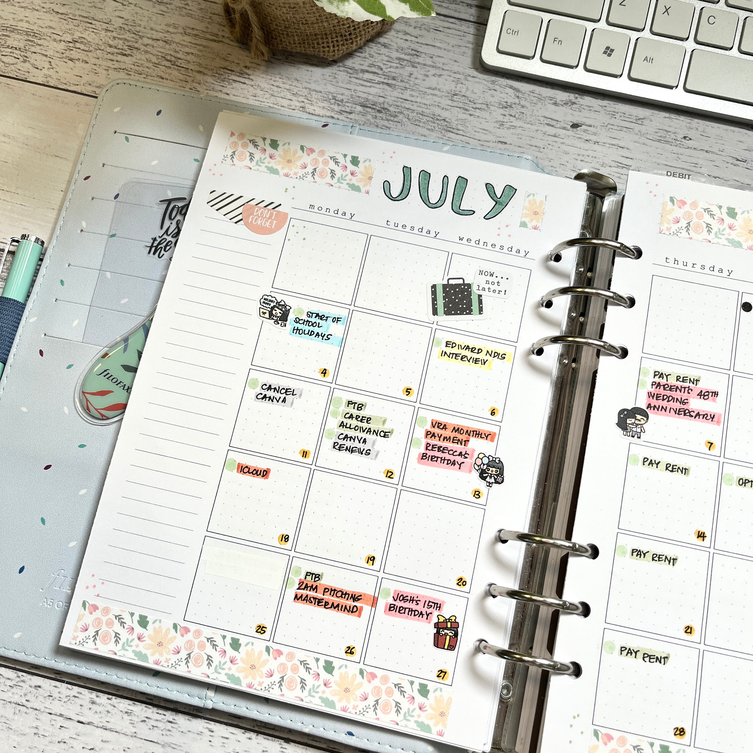 V.3 A5 NEW Planner Bundle Planner Inserts Printable Download Letter ...