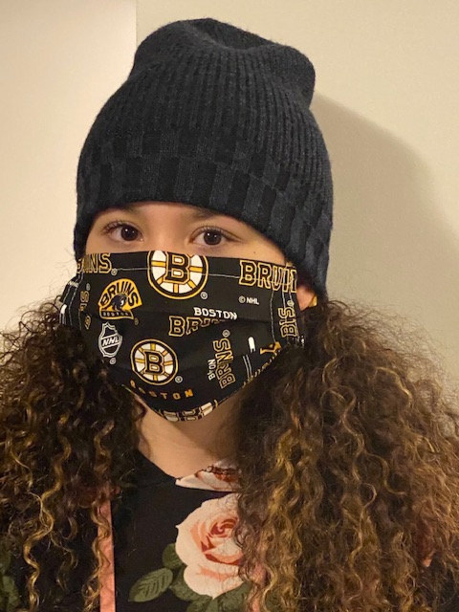 Boston Bruins NHL Face Mask official Fabric With Adjustable Etsy