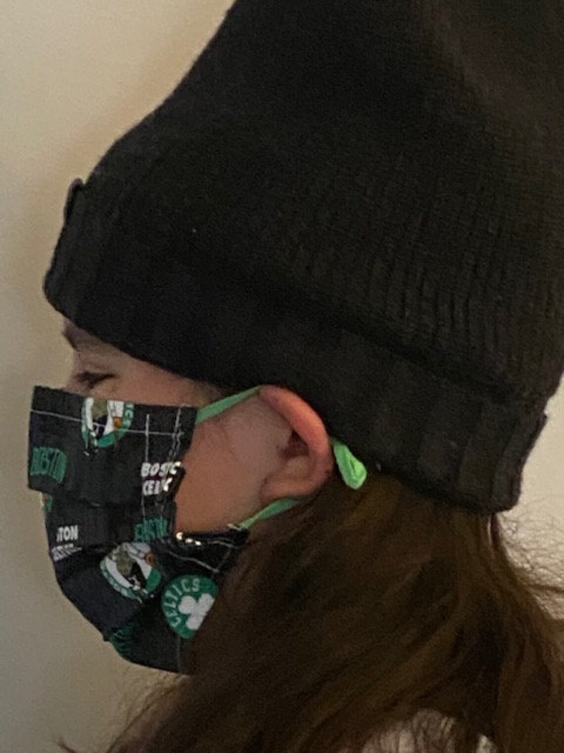 Boston Celtics NBA Face Mask official Fabric With Adjustable Etsy