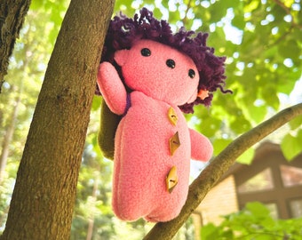 Pink Traveler Art Plushy