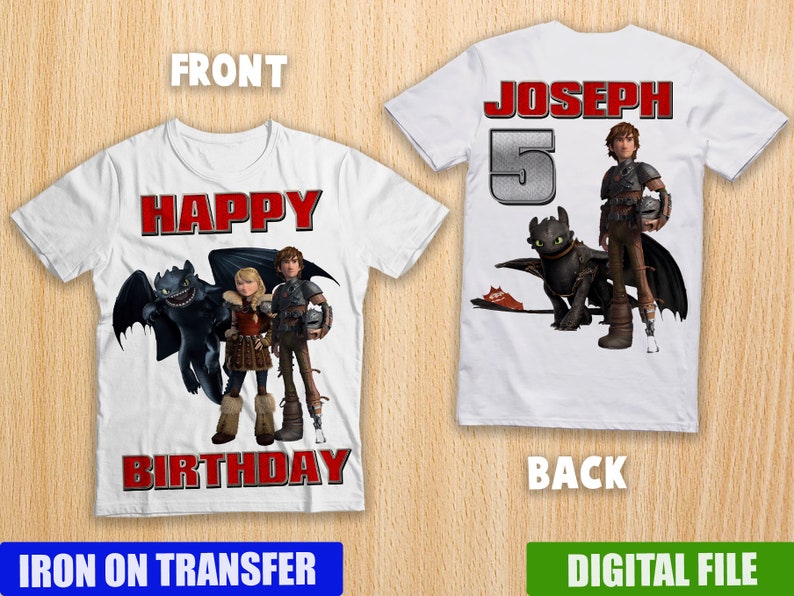how to train your dragon birthday shirt