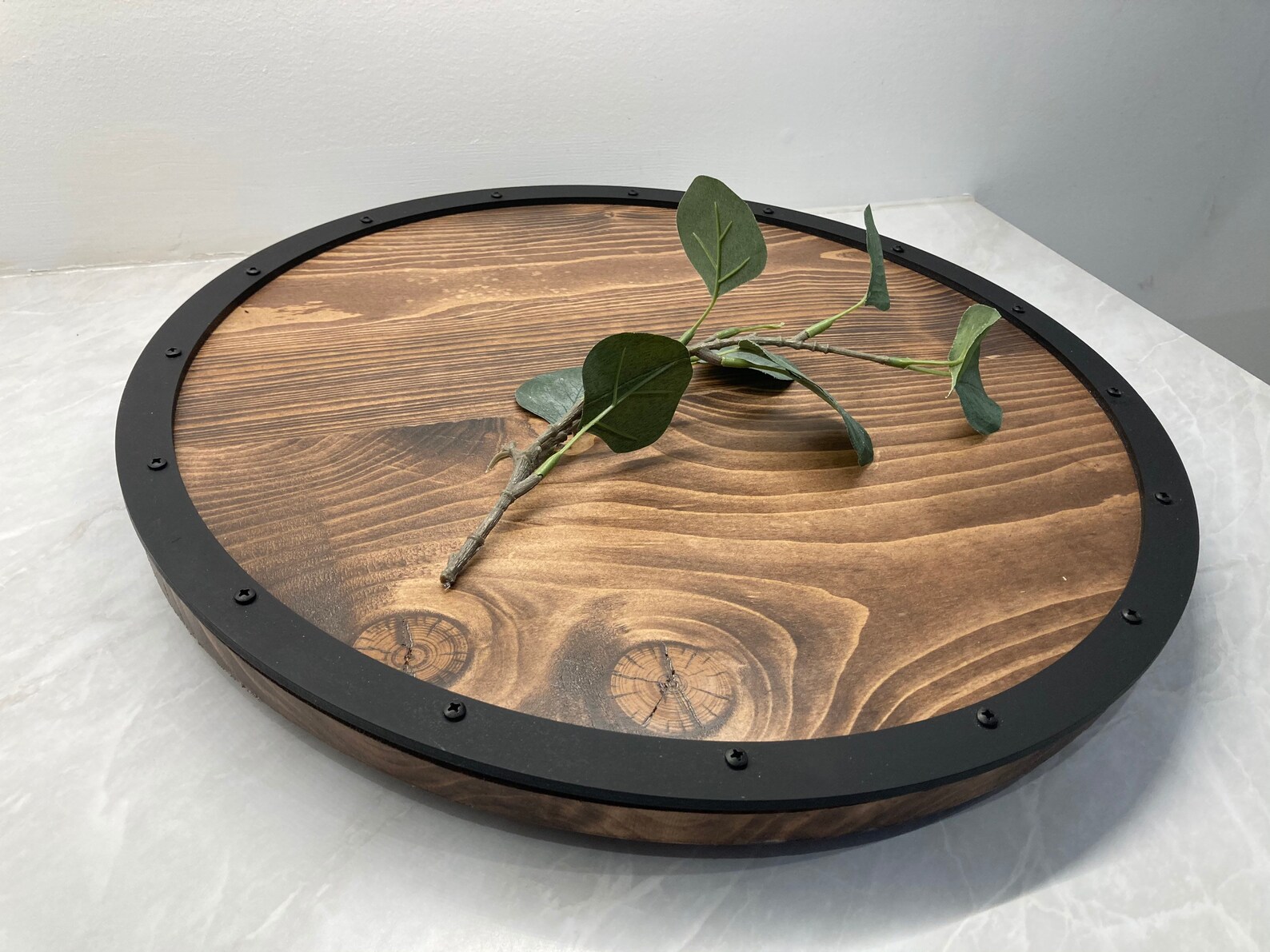 Industrial rustic lazy susan 14 24 FREE SHIPPING Etsy