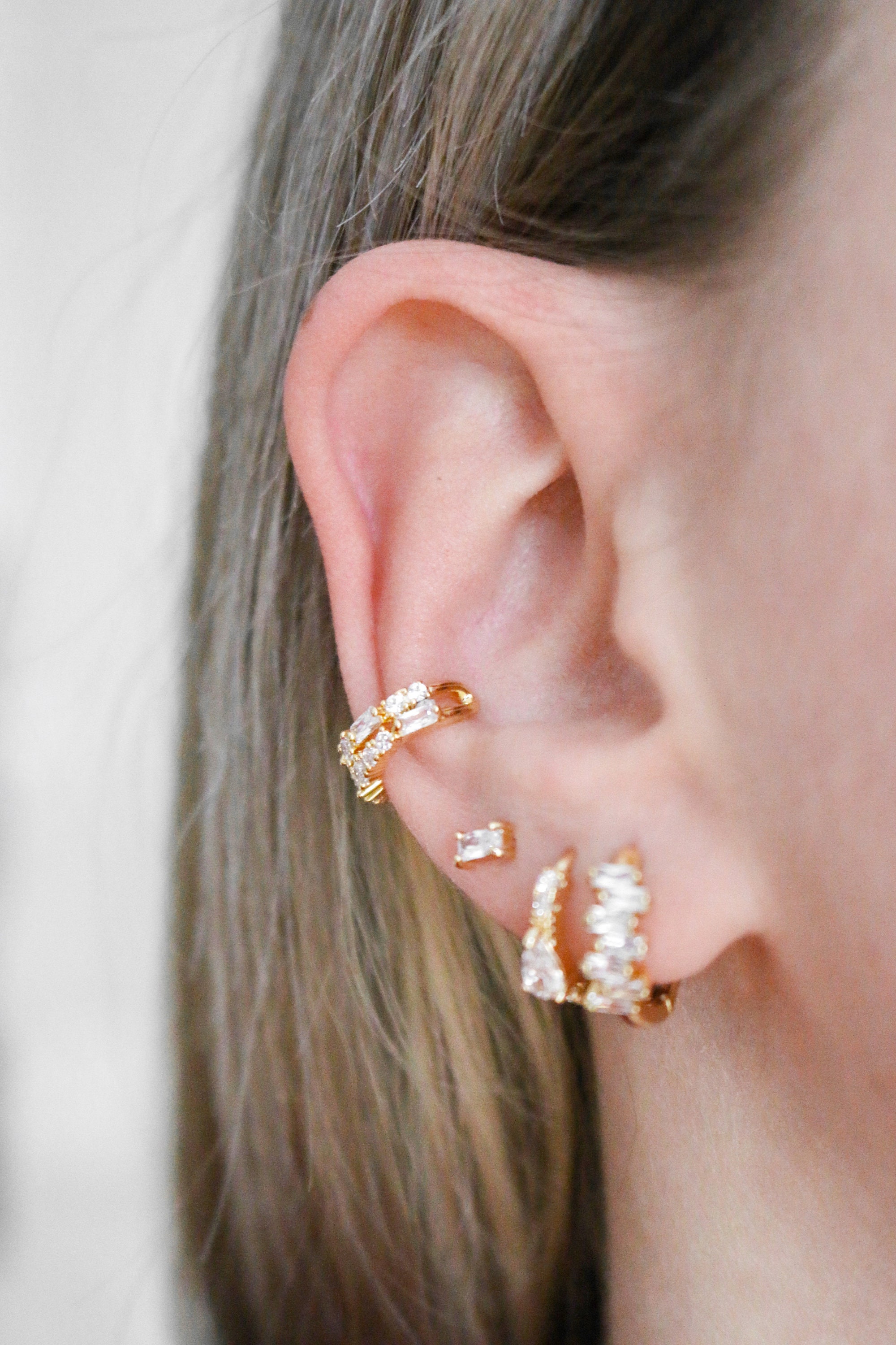 Breiter Ear Cuff Goldener Ear Cuff Ear Cuff Gold Ear Cuff Etsy.de
