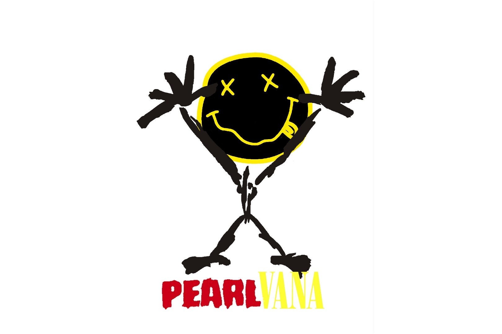 Nirvana/pearl Jam Mashup Logo Music Logo Design Nirvana Fan Art Pearl