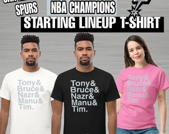 2005 San Antonio Spurs Championship T-Shirt | Duncan, Parker, Ginobili