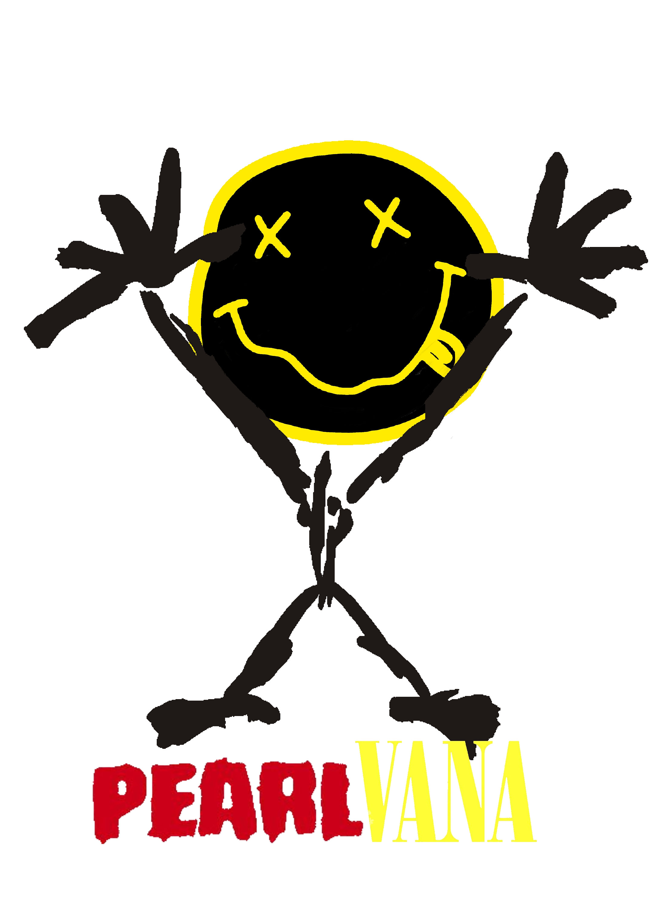 Nirvana/pearl Jam Mashup Logo Music Logo Design Nirvana Fan Art Pearl Jam  Fan Art Pearlvana Happy Face Grunge Band Music Lover - Etsy