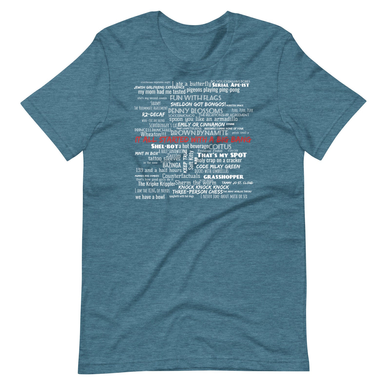 sheldon's t shirts from big bang