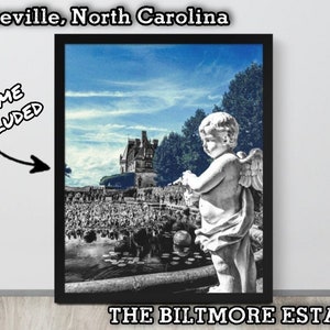 Biltmore Angel Photograph, Asheville Photo Framed Print, North Carolina Travel, Vanderbilt Mansion, Photography Art Gift Idea,