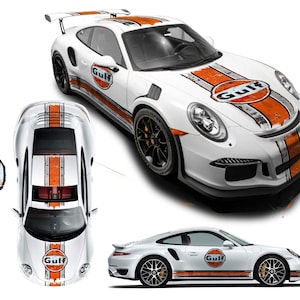 bekrast golf racing stikers set compatibel porsche carrera cayman boxster stickers set mustang le mans racing effecten roest verroest
