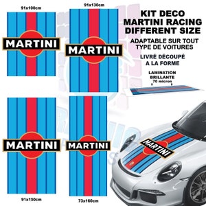 bonnet martini racing stripes compatible porsche stickers bonnet le mans racing sticker sport car vintage strip