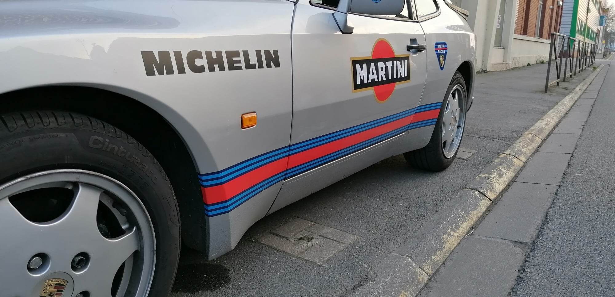 Sticker Kit Compatible With Porsche 944 & 924 Martini Racing Le Mans Strips - New Zealand