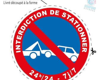 no parking sticker - no parking is01 polymer