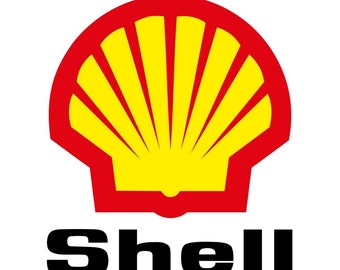 Polymer sticker: shell black sticker ø 3 to 120 cm racing le mans herbie 53 cox yacco elf martini gulf