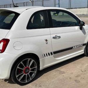 2 Stripes Underbody compatible FIAT 500 ABARTH Stickers Decals