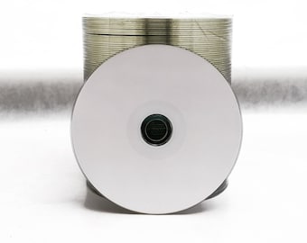 1 x falcon cd r - printable - retransfer fullsurface printable: white - wide sputtered, diamond dye - manufactured by fti - fpb1984