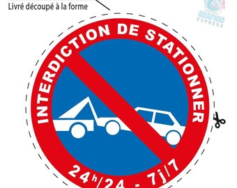 no parking sticker - no parking prohibited is01