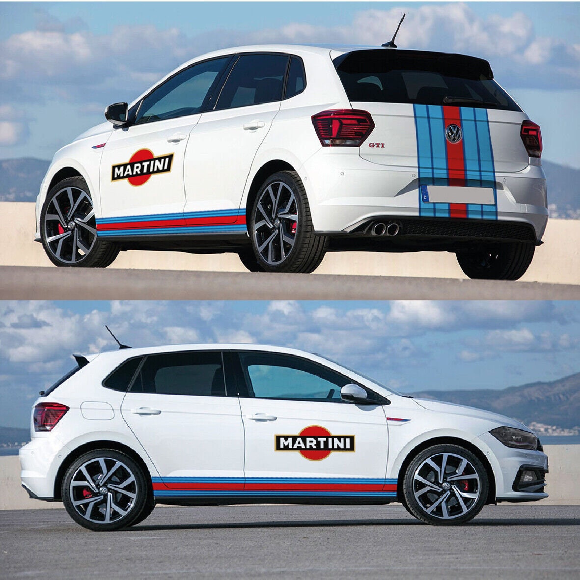 BMW 1 Kit - Stickers Decals Le Mans Racing Stripe GULF